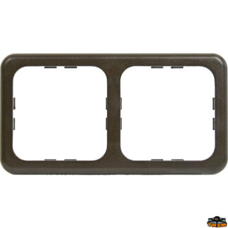 Materiale elettrico  Cornice 2 moduli 113x60x10 mm colore bianco