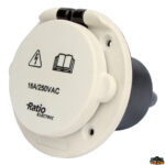 Materiale elettrico  Presa esterna in poliammide IP44 32A