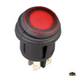 Materiale elettrico  Pulsante ip65 con led colore nero