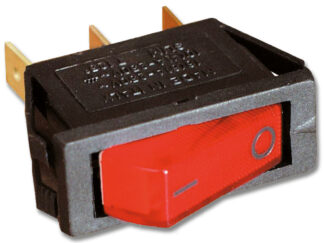 Materiale elettrico  Interruttore luminoso rosso 12V