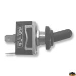 Materiale elettrico  Interruttore a levetta a due posizioni completo di cappuccio stagno in gomma