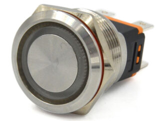 Materiale elettrico Ocean systems Interruttore in acciaio inox 15A rosso modello (on)-off (momentaneo)