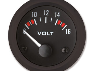 Indicatori e strumenti di livello ECO LINE Voltmetro colore bianco ghiera nera