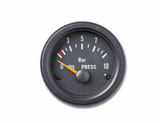 Indicatori e strumenti di livello ECO LINE Indicatore di pressione olio colore bianco ghiera nera