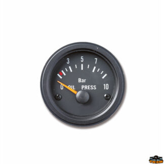 Indicatori e strumenti di livello ECO LINE Indicatore di pressione olio colore bianco ghiera nera