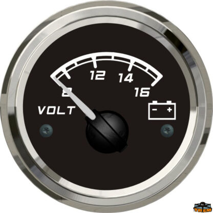 Indicatori e strumenti di livello X-LINE Voltometro colore nero diametro esterno 59 mm