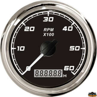 Indicatori e strumenti di livello X-LINE Contagiri elettronico universale con contaore colore bianco diametro esterno 96 mm