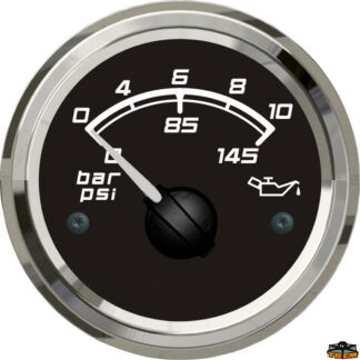 Indicatori e strumenti di livello X-LINE Indicatore pressione olio colore bianco diametro esterno 59 mm