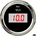 Indicatori e strumenti di livello X-LINE Indicatore pressione olio digitale colore nero
