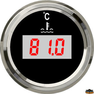 Indicatori e strumenti di livello X-LINE Indicatore temperatura acqua digitale colore nero