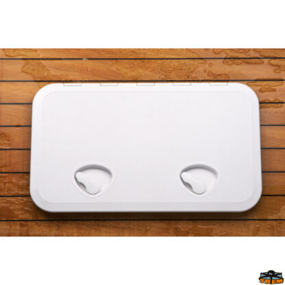 Sportelli oblò molle a gas oscuranti Octopussy LINE Portello calpestabile impermeabile in AAS HD 350x600 mm colore crema 9010