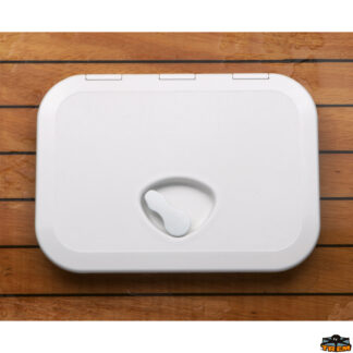 Sportelli oblò molle a gas oscuranti Octopussy LINE Portello calpestabile impermeabile in AAS HD 270x375 mm colore crema 9010