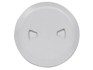 Sportelli oblò molle a gas oscuranti Octopussy LINE Tappi d’ispezione calpestabili stagni colore crema 9010 diametro esterno 187 mm