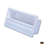 Sportelli oblò molle a gas oscuranti Octopussy LINE Tasca laterale porta-oggetti in abs bianco esterno 540x244 mm