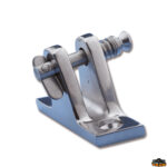 Teli e capottine  Supporto forcella inclinata con perno a molla