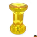 Ruote carrelli rulli argani alaggio  Rullo centrale in poliuretano foro diametro 17 mm lunghezza 125 mm