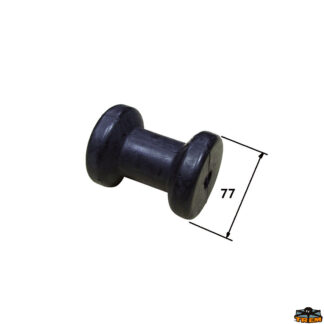 Ruote carrelli rulli argani alaggio  Rullo centrale in pvc foro diametro 14 mm dimensioni 100 mm