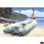 Ruote carrelli rulli argani alaggio  Coppia ruote alaggio per tender dimensioni 100x270 mm