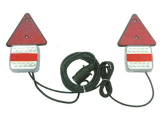 Ruote carrelli rulli argani alaggio  Kit luci a led fissaggio magnetico spina 7 poli