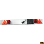 Ruote carrelli rulli argani alaggio  Barra posteriore in plastica con luci 122 cm