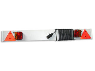 Ruote carrelli rulli argani alaggio  Barra posteriore in plastica con luci 122 cm