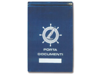 Contenitori tasche reti sacche  Porta documenti con decoro marino 26x20 cm