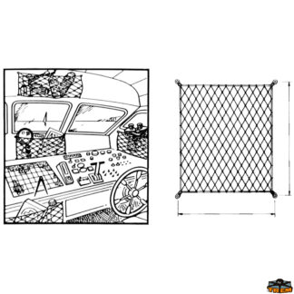 Contenitori tasche reti sacche  Rete elastica rettangolare porta oggetti 400x200 mm