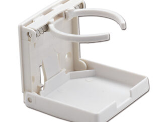 Contenitori tasche reti sacche  Supporto bicchieri e lattine a ribalta colore bianco