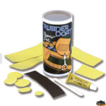 Pulizia manutenzione riparazioni a bordo  Kit di riparazione gommoni in neoprene colore nero