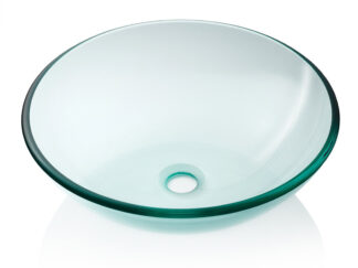 Accessori acqua  Lavello semisferico in vetro trasparente diametro 350 mm