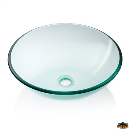 Accessori acqua  Lavello semisferico in vetro trasparente diametro 280 mm