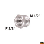 Accessori acqua Aqua Adattatore per tubi doccia da 3/8 a 1/2