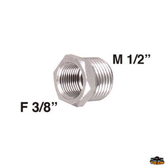 Accessori acqua Aqua Adattatore per tubi doccia da 3/8 a 1/2