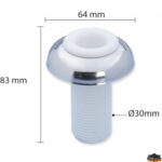 Accessori acqua Aqua Supporto porta doccetta modello ottone/abs