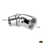 Accessori acqua Aqua Supporto curvo doppio femmina