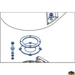 Accessori acqua  Kit Guarnizioni per base wc elettrico mod. TMC ET4535