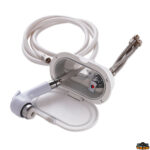 Accessori acqua Aqua Box doccia ovale con mixer e doccia a pulsante colore bianco 9003 ingombro esterno 185x110 mm