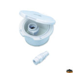 Accessori acqua Aqua Box completo di innesto rapido ingombro esterno diametro 98 mm