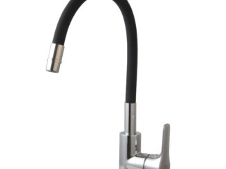 Accessori acqua Aqua Miscelatore a canna in flessibile per lavello cucina colore nero