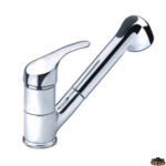 Accessori acqua Aqua Monocomando miscelatore cromato + doccia estraibile cromata