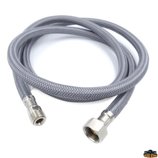 Accessori acqua Aqua Tubo doccia retinato grigio in nylon lunghezza 1,50 mt