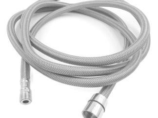 Accessori acqua Aqua Tubo doccia retinato grigio in nylon lunghezza 2,50 mt