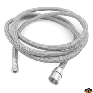 Accessori acqua Aqua Tubo doccia retinato grigio in nylon lunghezza 2,50 mt