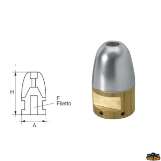 Accessori carburante e vano motore Anodo per assi ed eliche Riva articolo Polipodio RI008