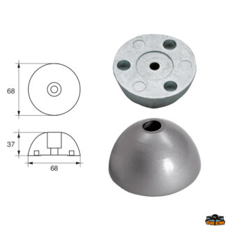 Accessori carburante e vano motore Anodo per assi ed eliche Flex-fold articolo Polipodio OG058