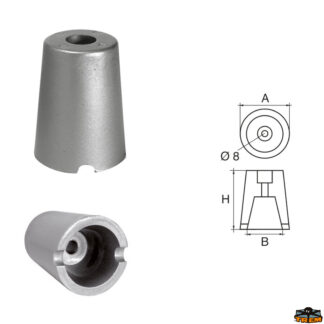 Accessori carburante e vano motore Anodo per assi ed eliche Solè articolo Polipodio OG069