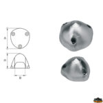 Accessori carburante e vano motore  Anodo per assi ed elica Max-prop articolo Polipodio OG011