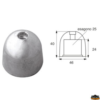 Accessori carburante e vano motore Anodo per assi ed eliche Side Power articolo Polipodio OG034B