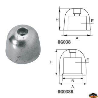 Accessori carburante e vano motore Anodo per assi ed eliche Sleipner articolo Polipodio OG038