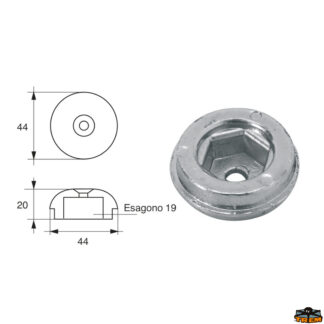 Accessori carburante e vano motore Anodo per assi ed eliche Sleipner articolo Polipodio OG039